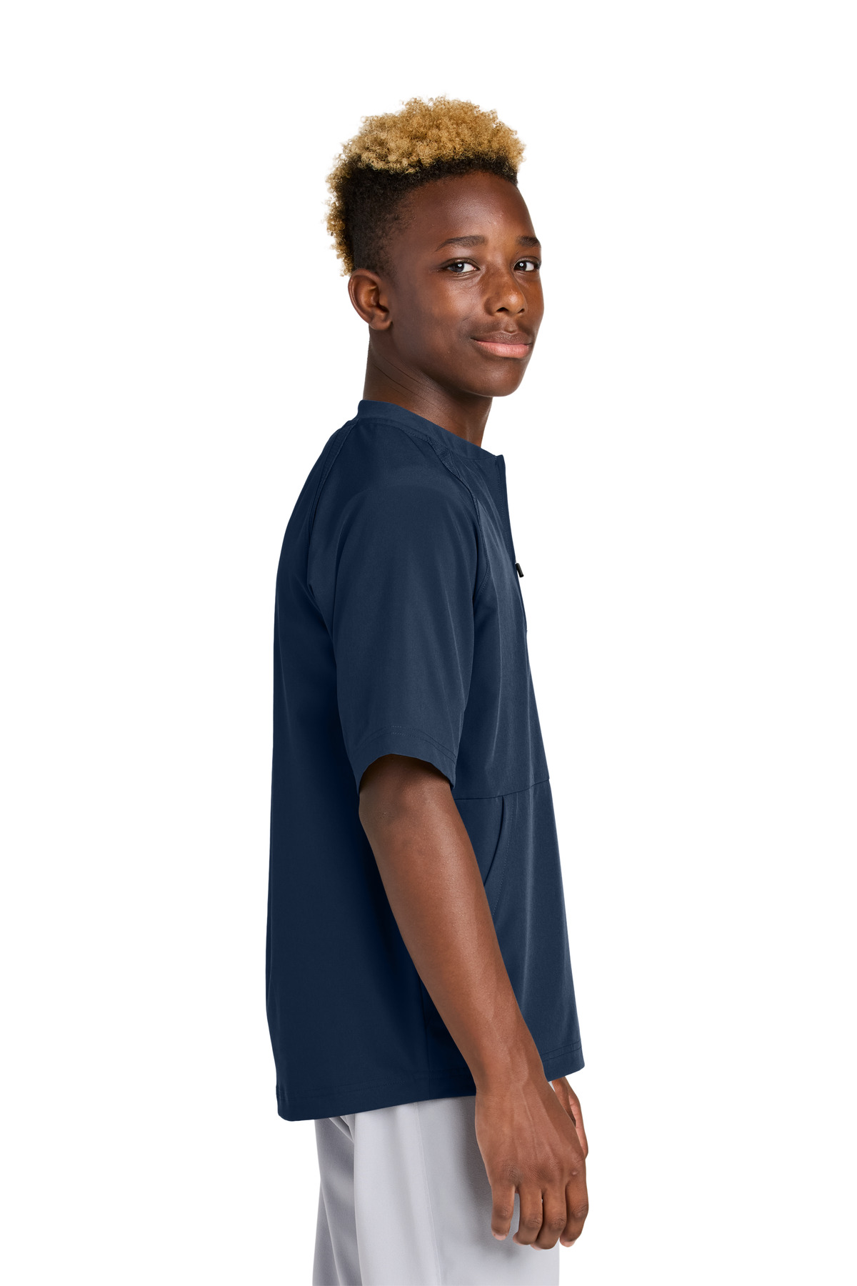 Sport-Tek Youth Repeat 1/2-Zip Short Sleeve Jacket YJST489 20