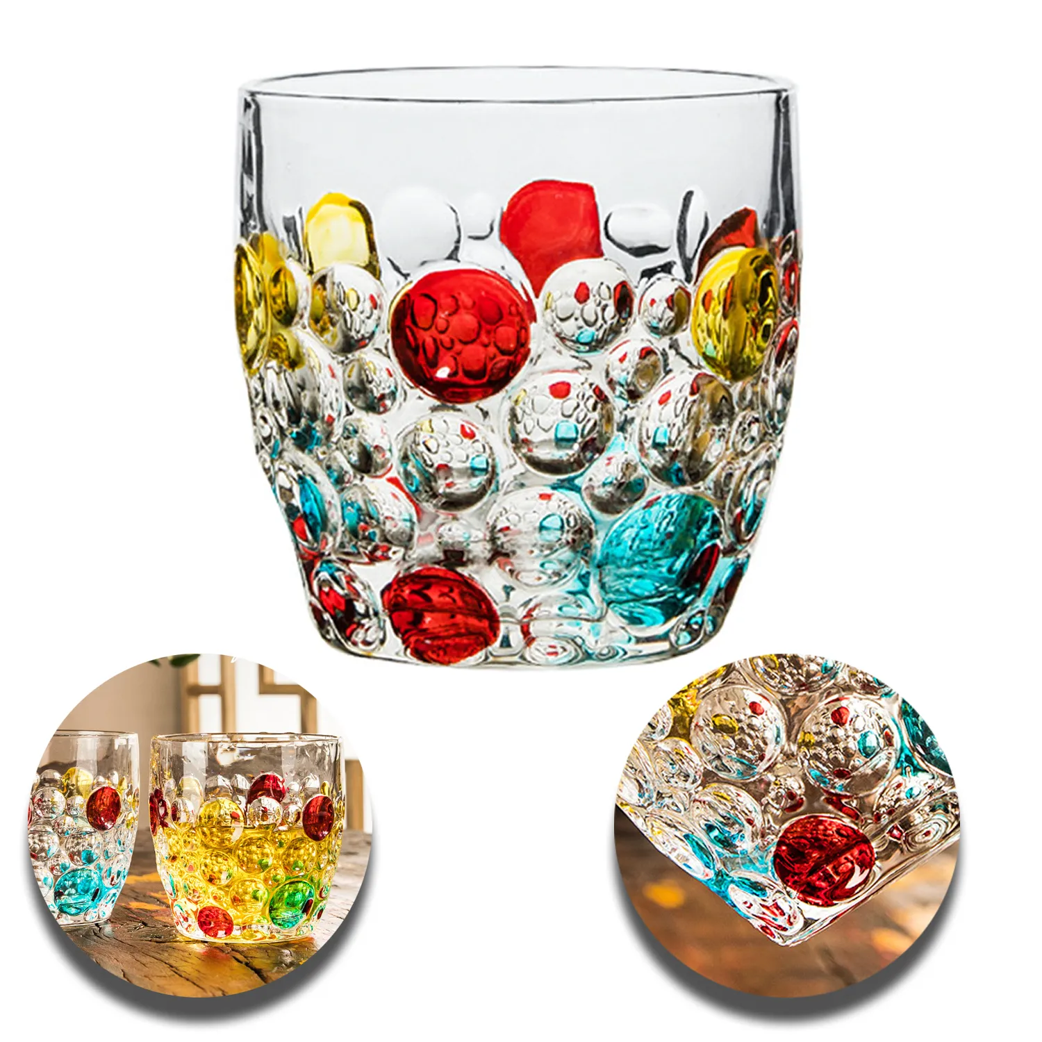 Colorful Bubbly Drinking Glasses 4
