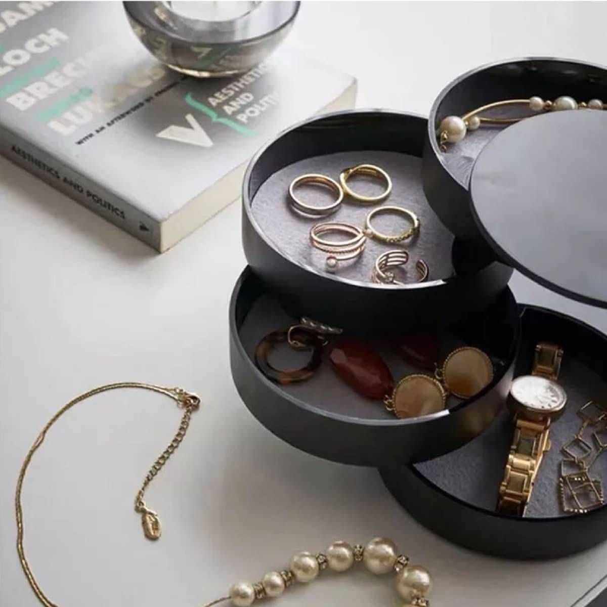 Round Jewellery Storage Box 6