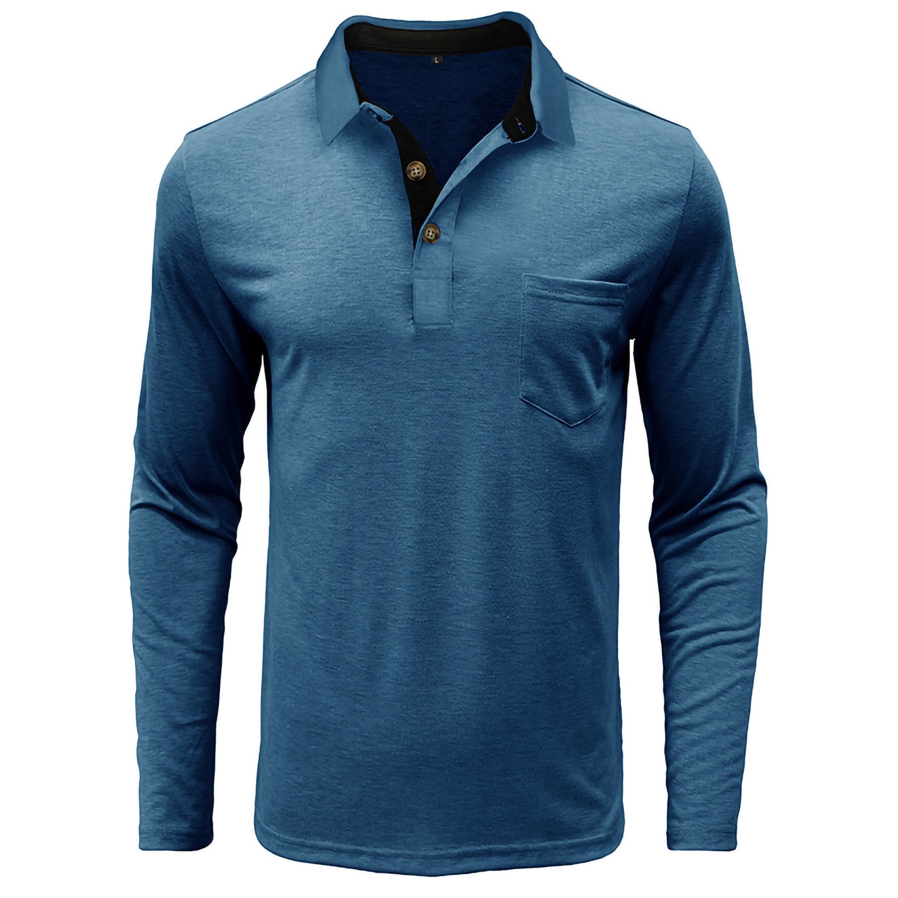 Men's Long Sleeve Polo Shirt 13
