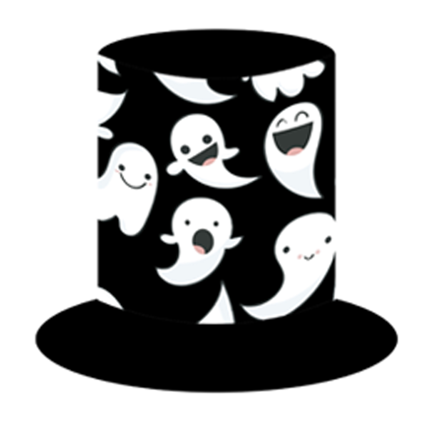 Polyester Halloween Skull Pumpkin Top Hat 6