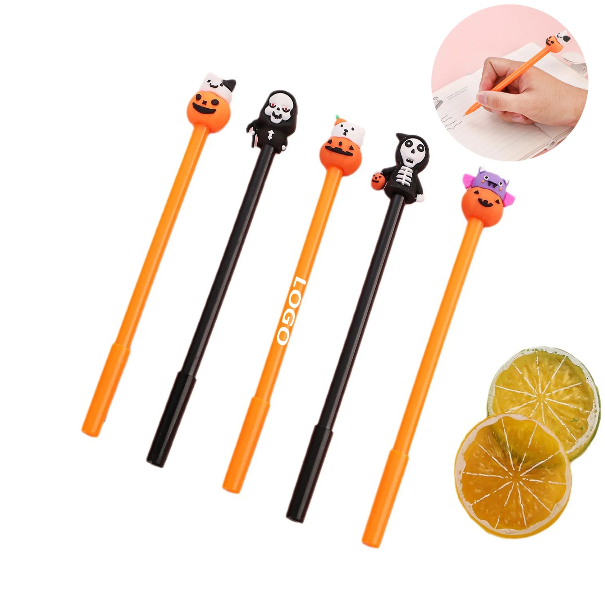Halloween Funny Pumpkin Ghost Bat Pens 2
