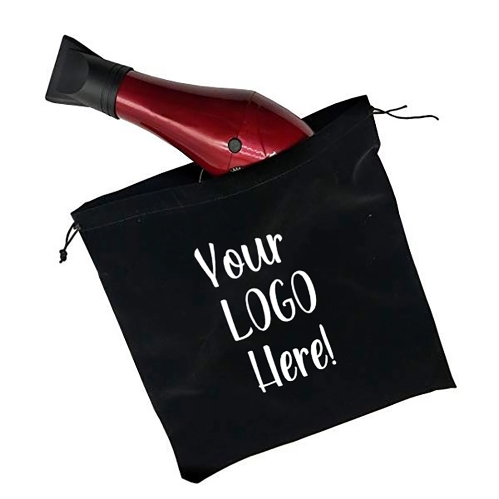 Luxury Velvet Hair Dryer Drawstring Bags 10" W x 13" H 2