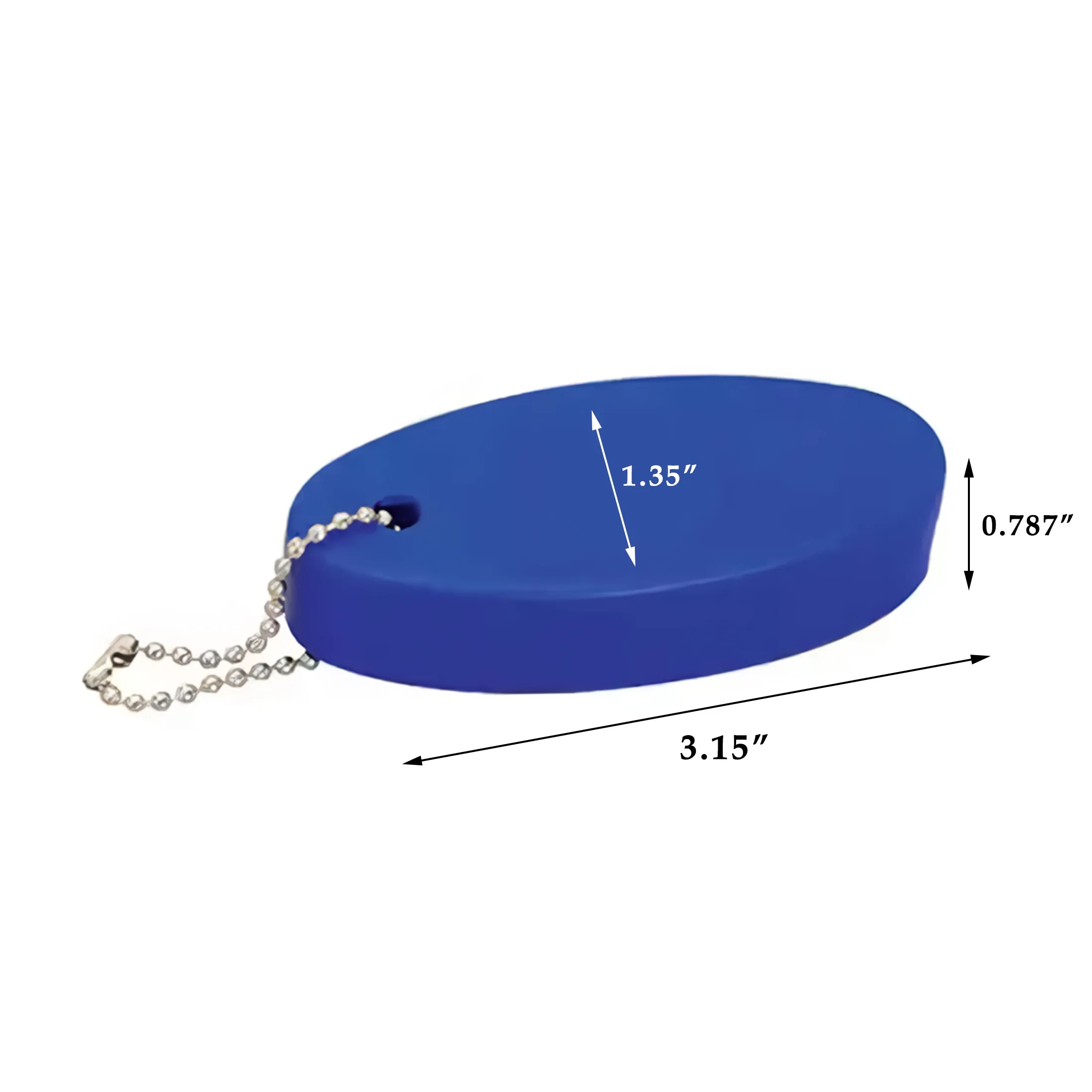 Oval Shaped PU Foam Floating Keychain 5