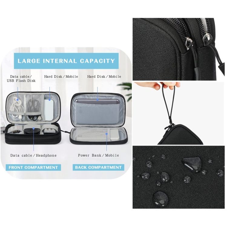 Dual Layer Electronics/Tech Travel Organizer 3