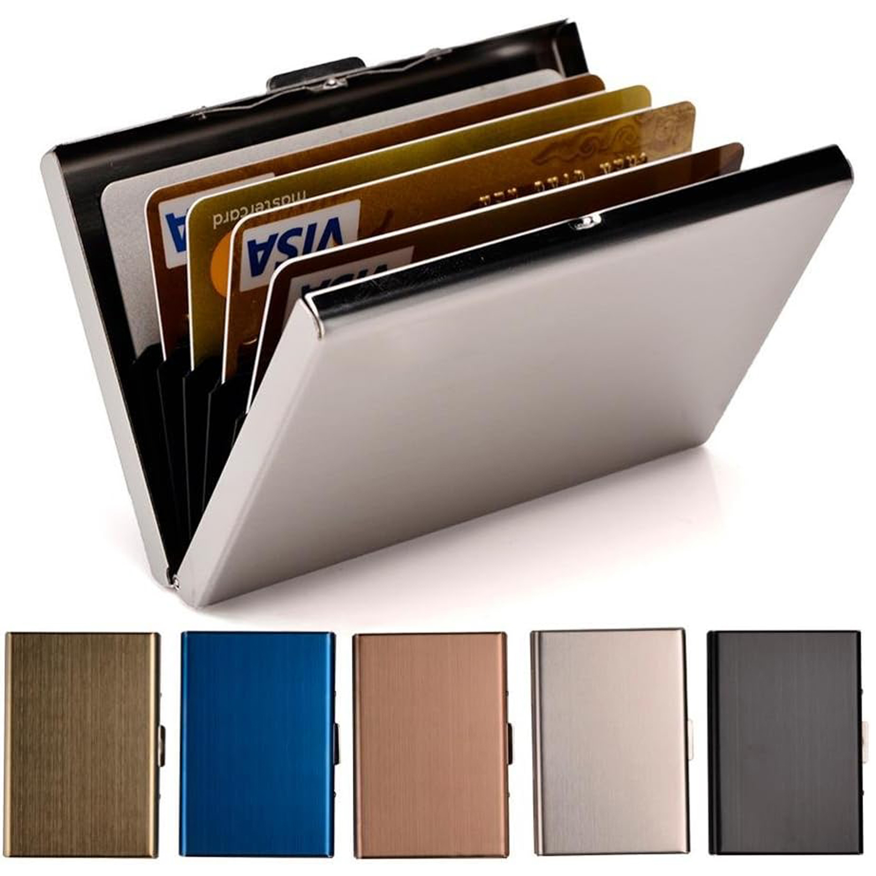 RFID Blocking Stainless Steel Credit Card Wallet 3