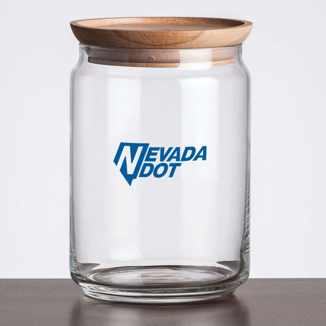 Finch Jar with Wooden Lid - Imprinted 13