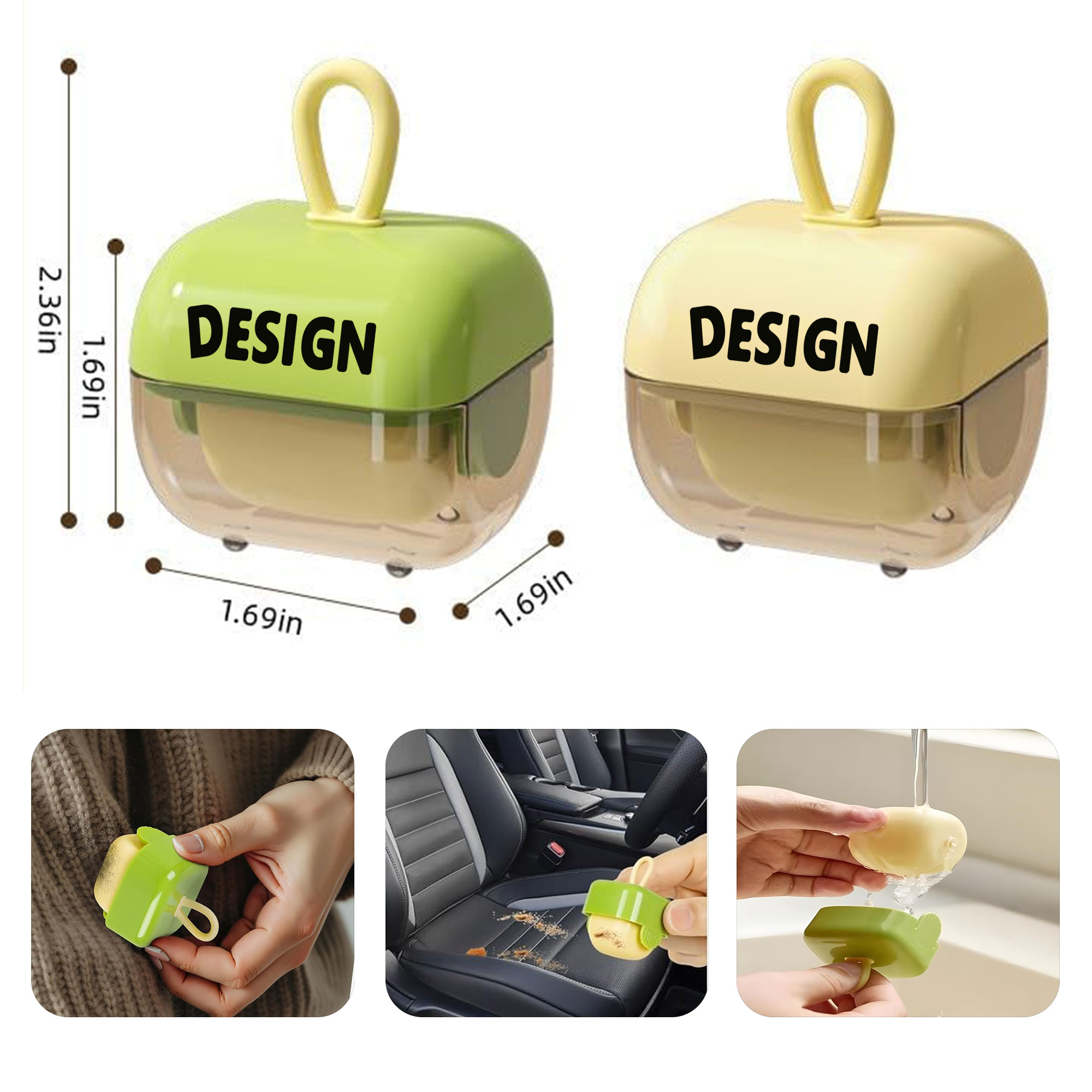 MOQ50 Portable Mini Reusable Lint Roller 2