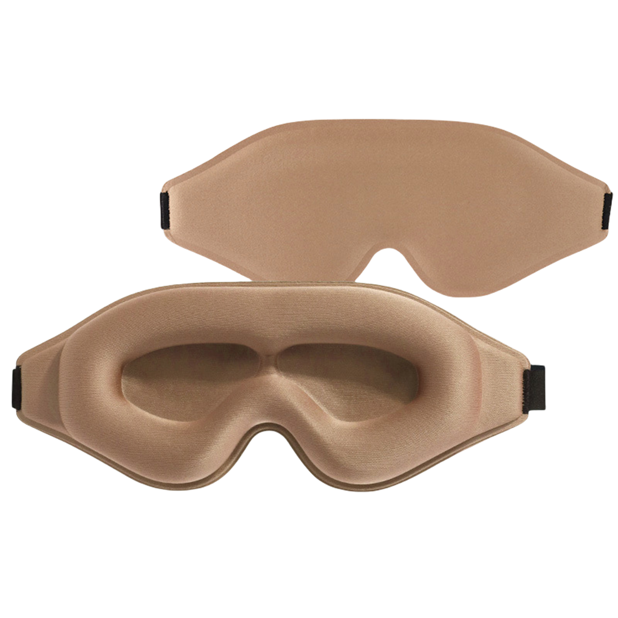 Soft Comfortable 3D Contoured Sleep Mask with Hollow Nose Bridge 4