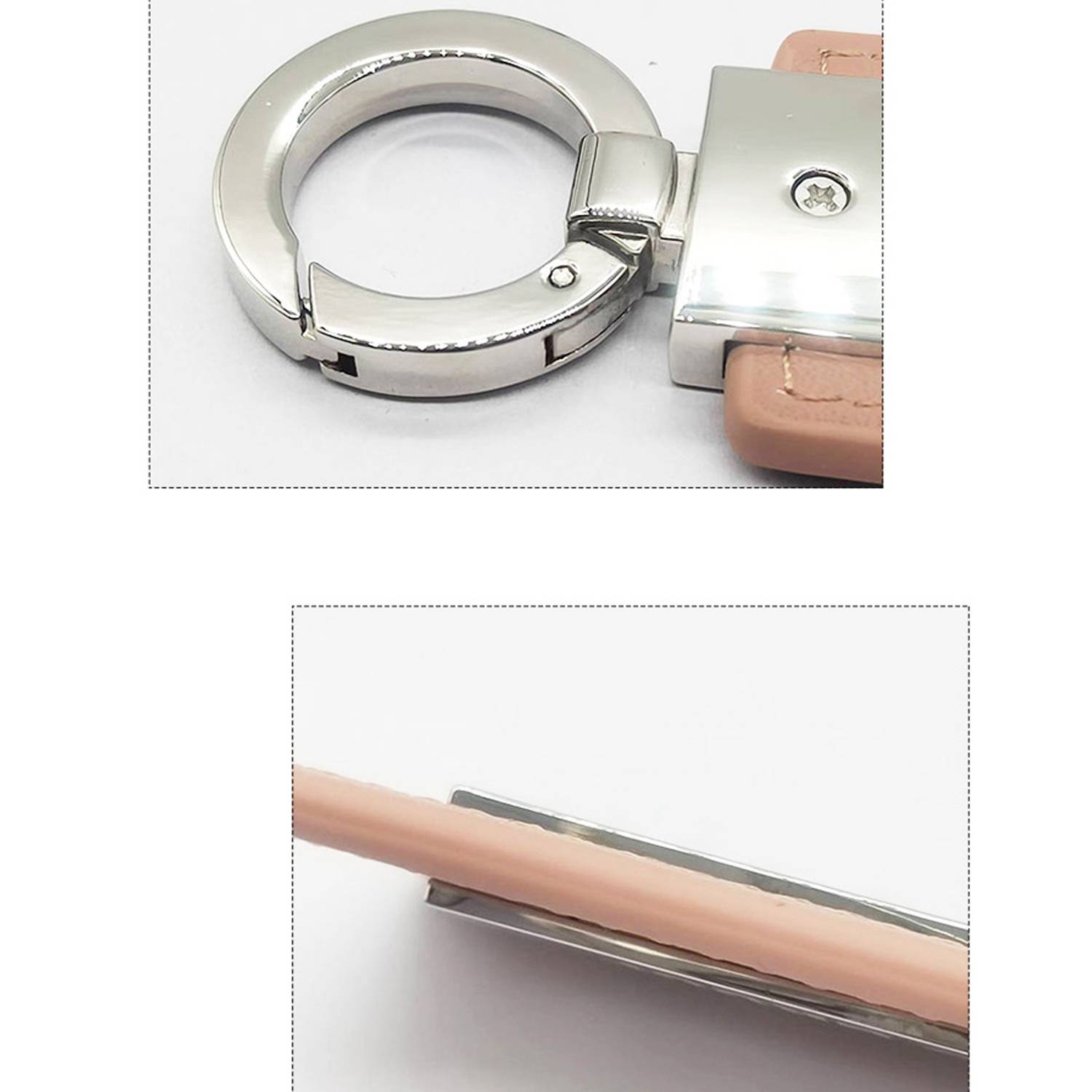 PU Leather Metal Keychain 1