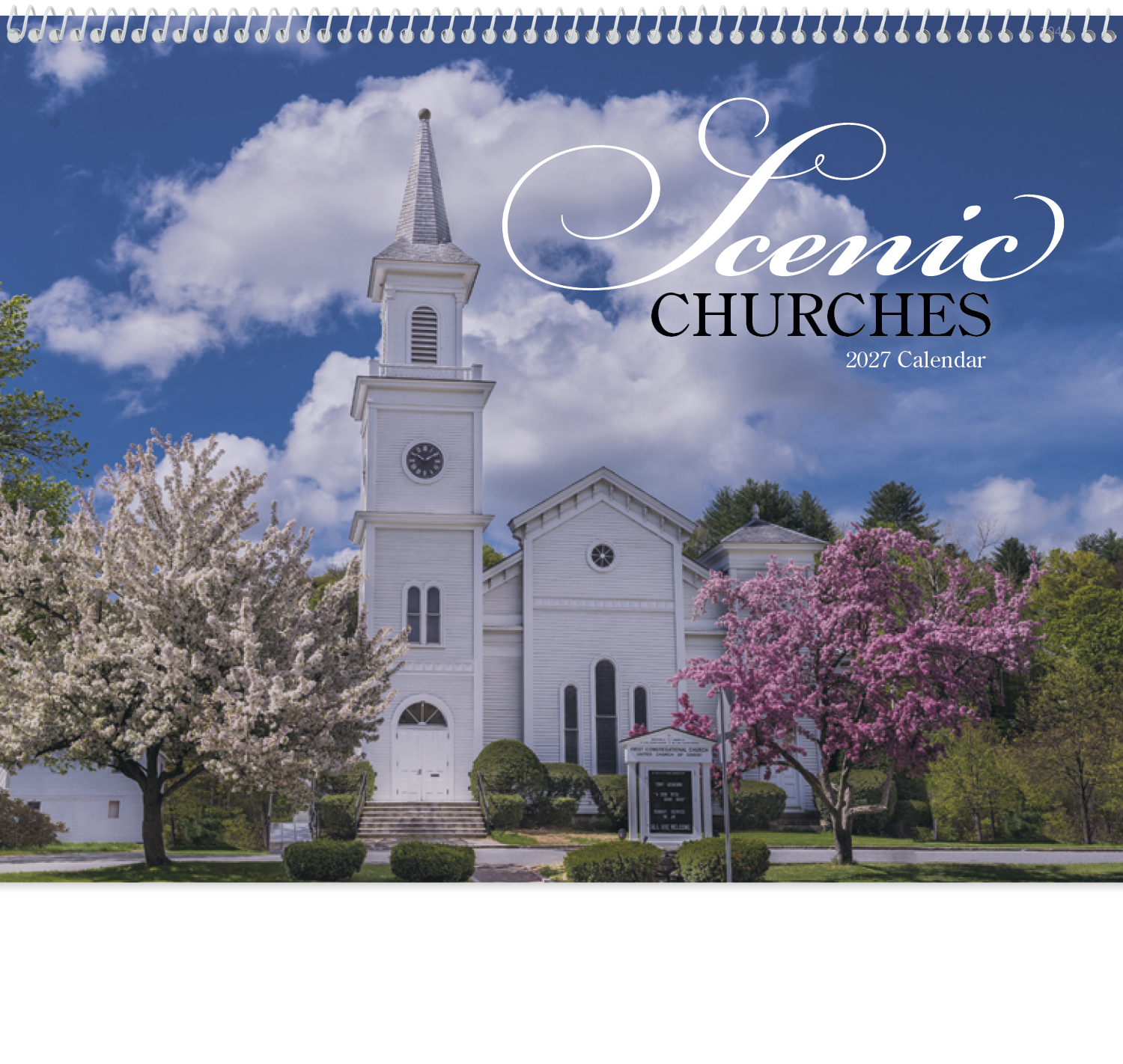 Good Value™ Scenic Churches - Spiral Calendar 49