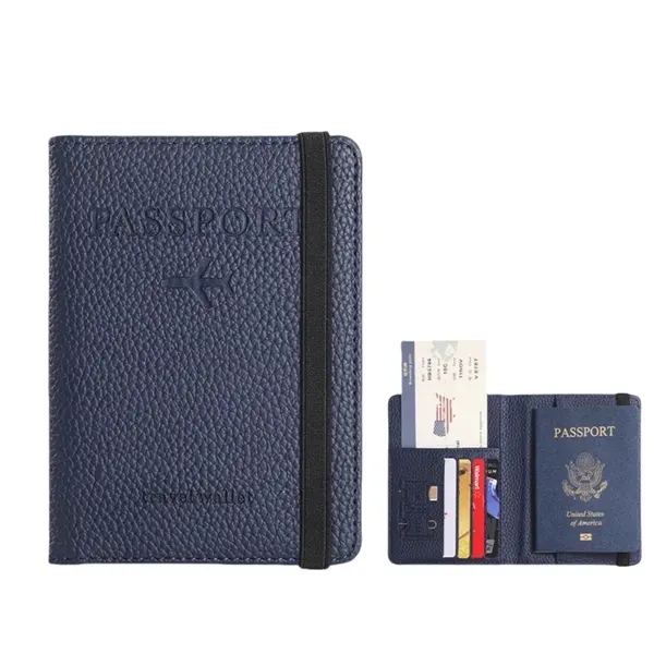Passport Wallet with Multiple Pockets - Elastic ID Holder 7