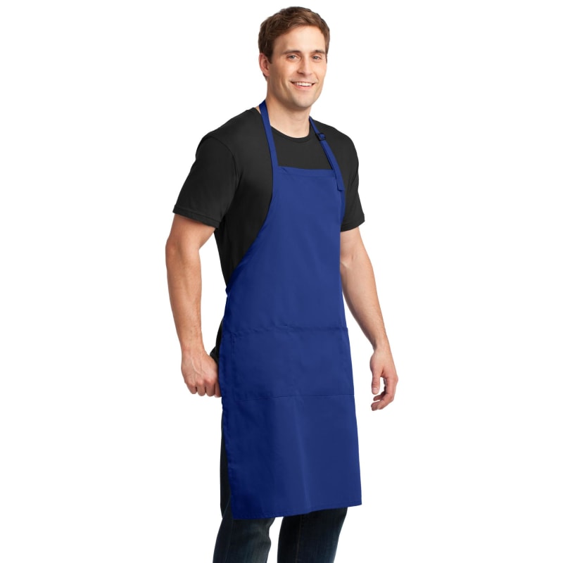 Port Authority Easy Care Extra Long Bib Apron With Stain Release. 34