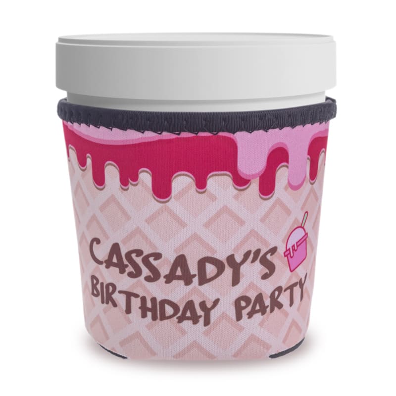Full Color Neoprene Ice Cream Pint Sleeves 12