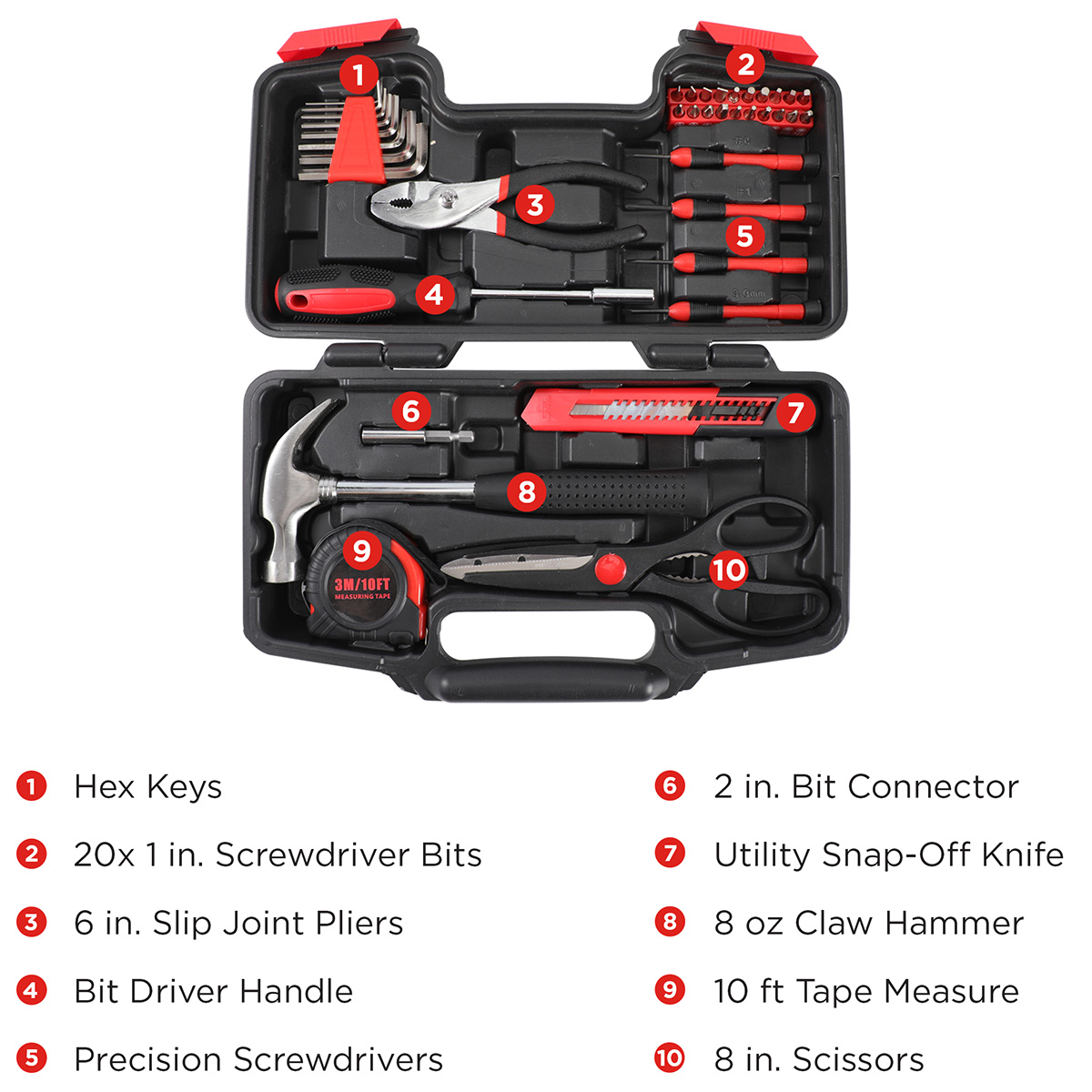 Best Buddy Tools ® 39-Piece Household Tool Kit 8
