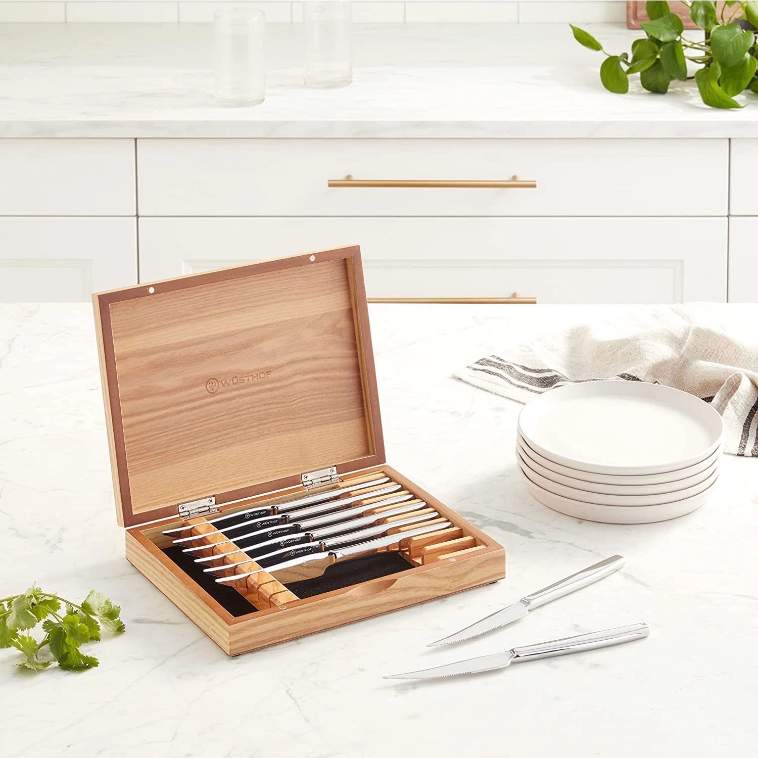 Wood Storage Box For Steak Knives 3