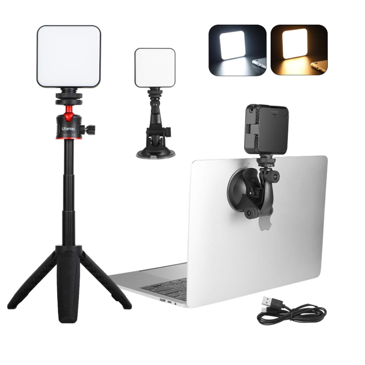 Sturdy And Abs LED Fill Light for Laptop Live Streaming 1