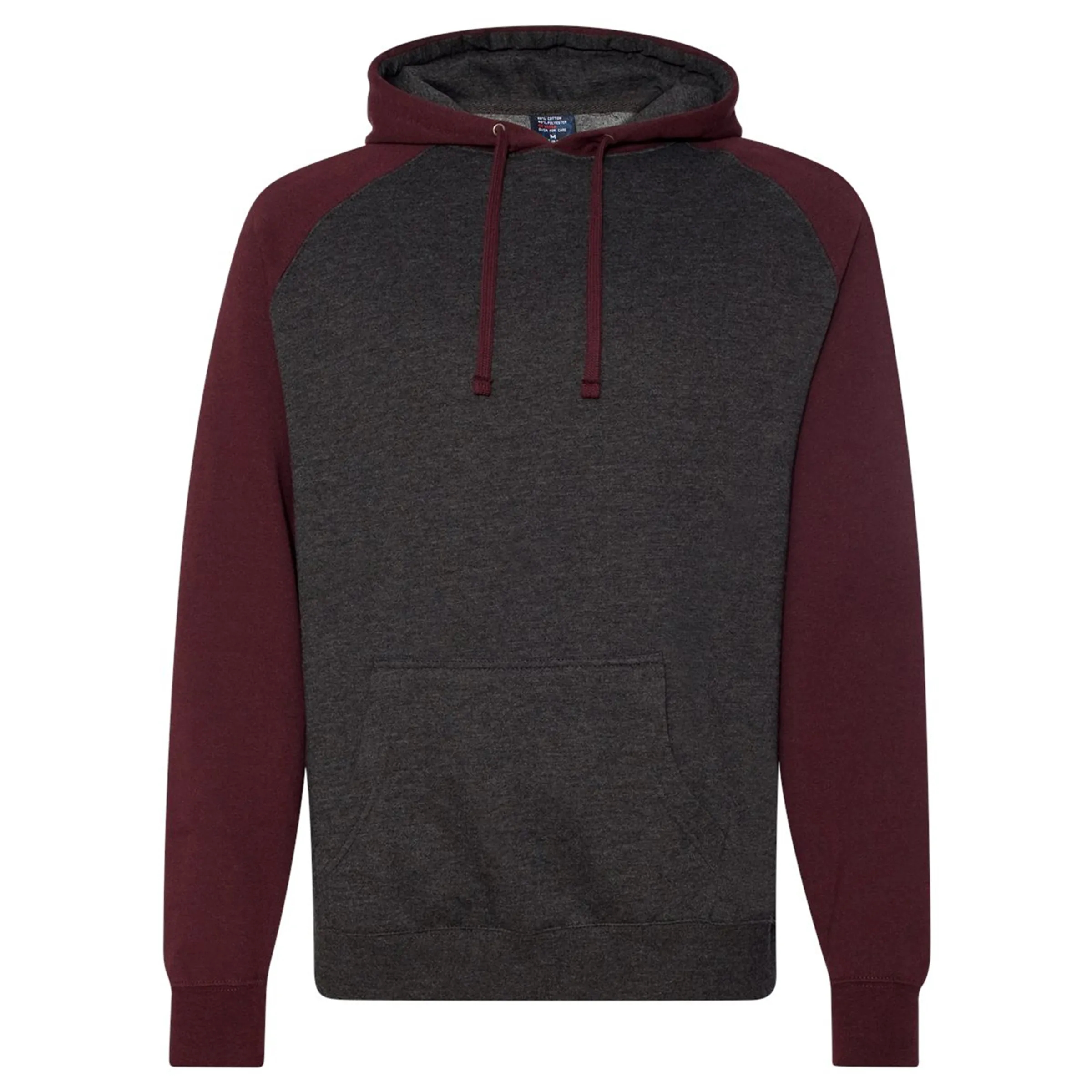 Raglan Hooded Pullover Sweatshirt, custom hoodie or sweatshirt with logo imprint 8