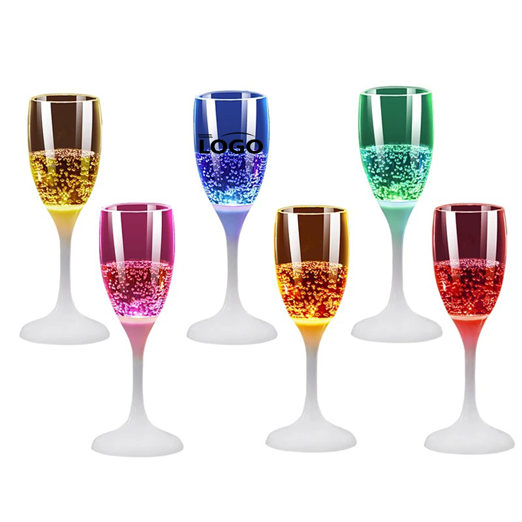 LED Champagne Glass with Water Sensor 2
