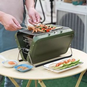Foldable Stainless Steel Charcoal Bbq Grill 6