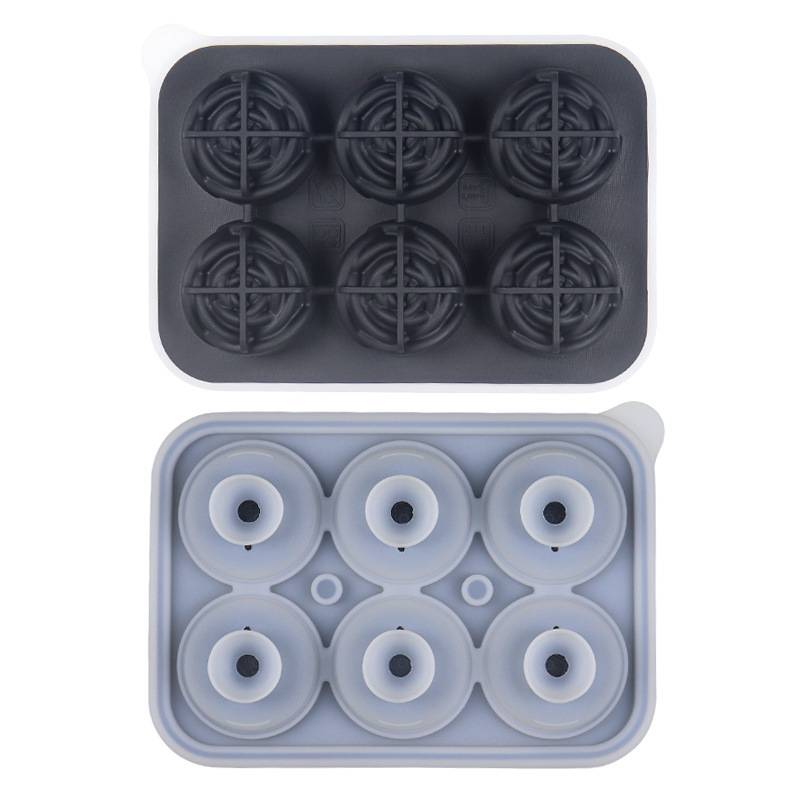 Food Grade Silicone 6-link Rose Ice Cubes 7