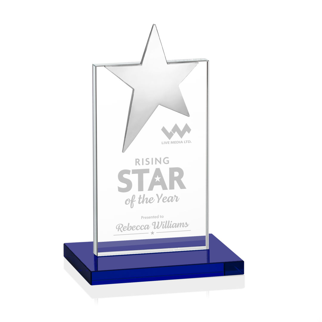 Bryanston Chrome Star Award - Blue 12