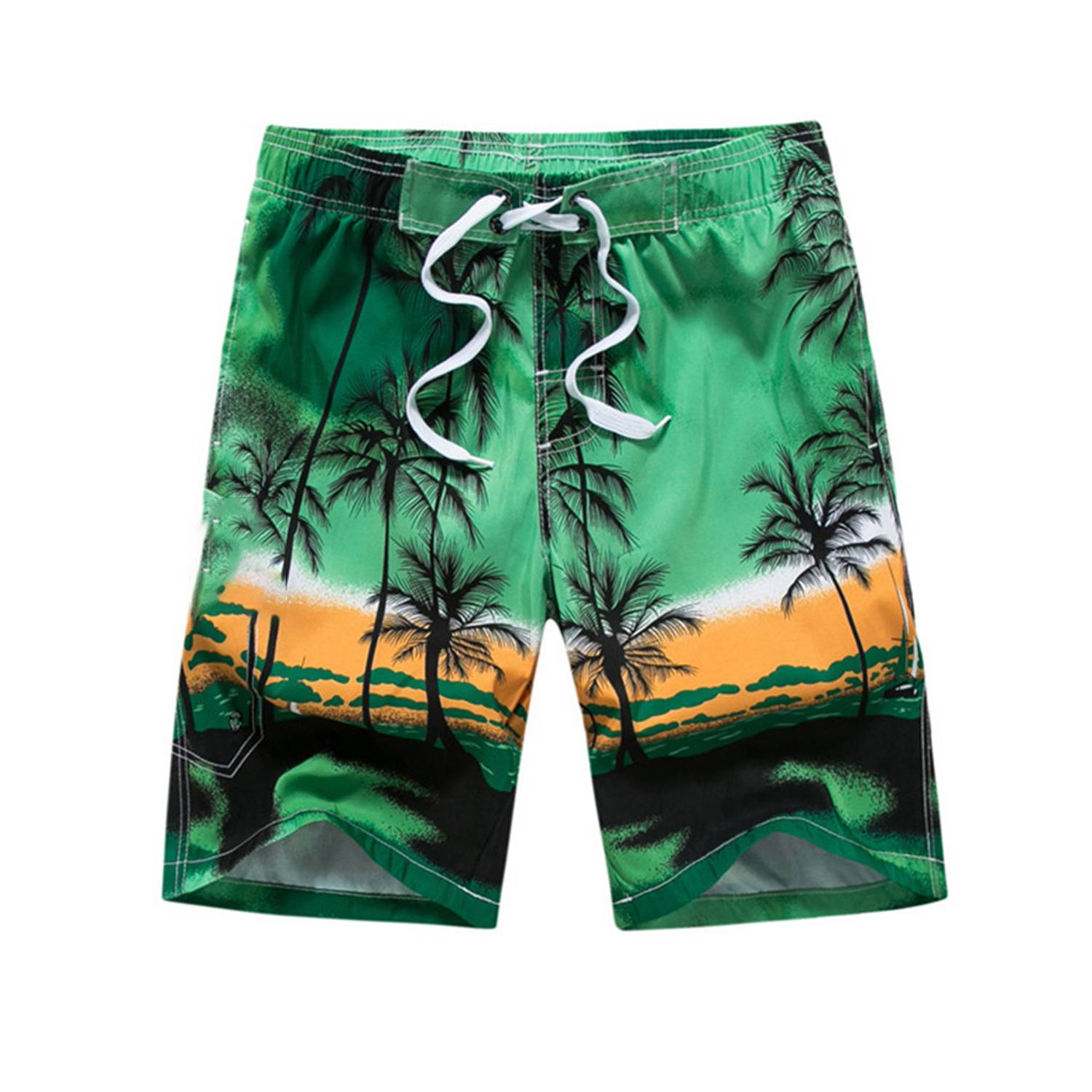 Men's Quick Dry Tropical Beach Swim Trunks 4