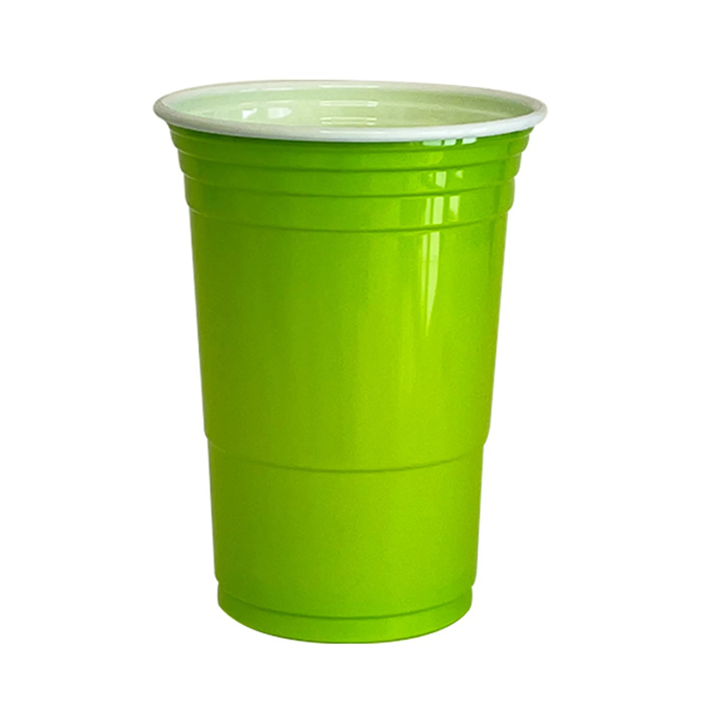 Polypropylene 10 Pack 16oz Colorful Plastic Cup 14