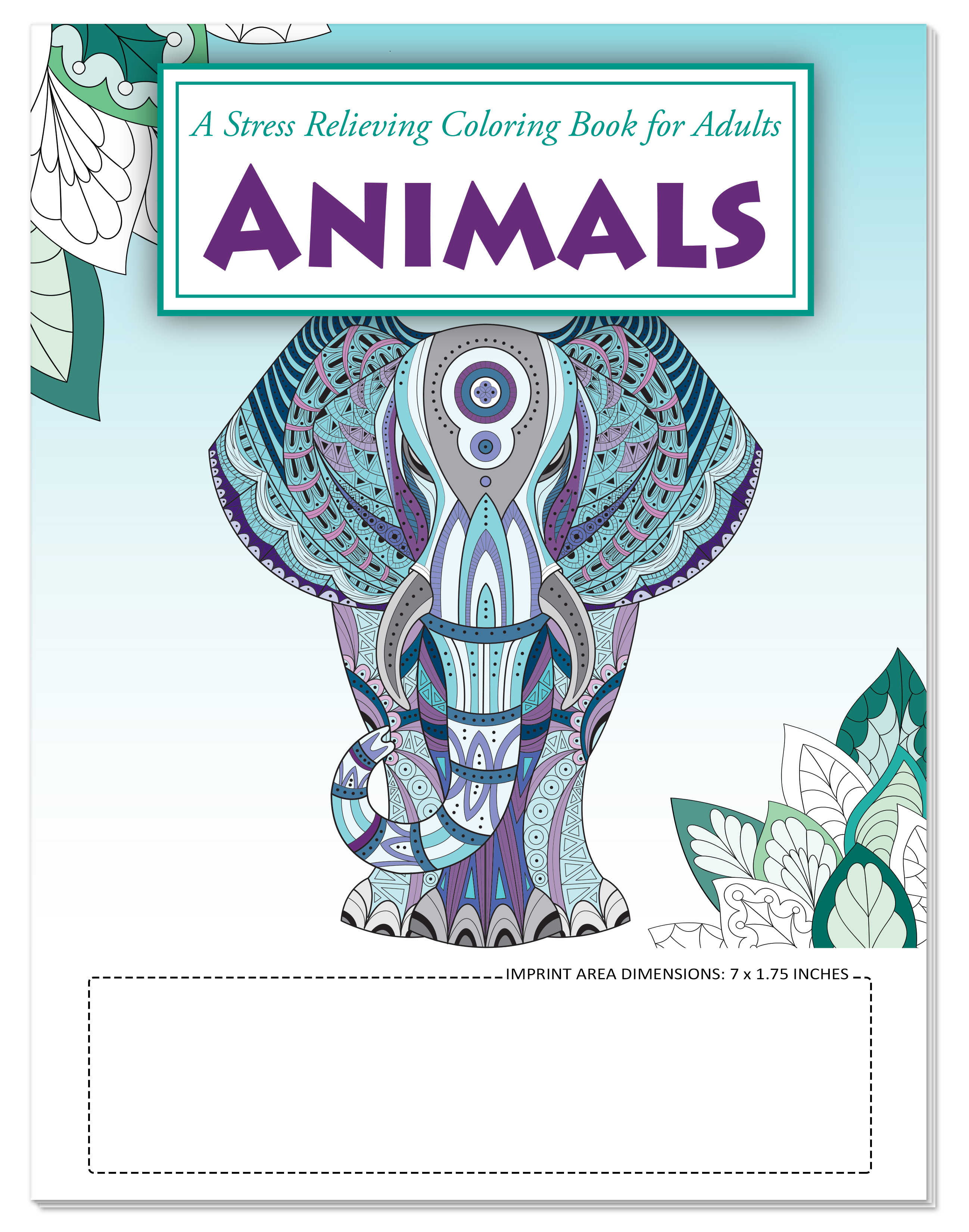 ADULT COLORING BOOK - Animals Stress Relieving Coloring Book for Adults 6
