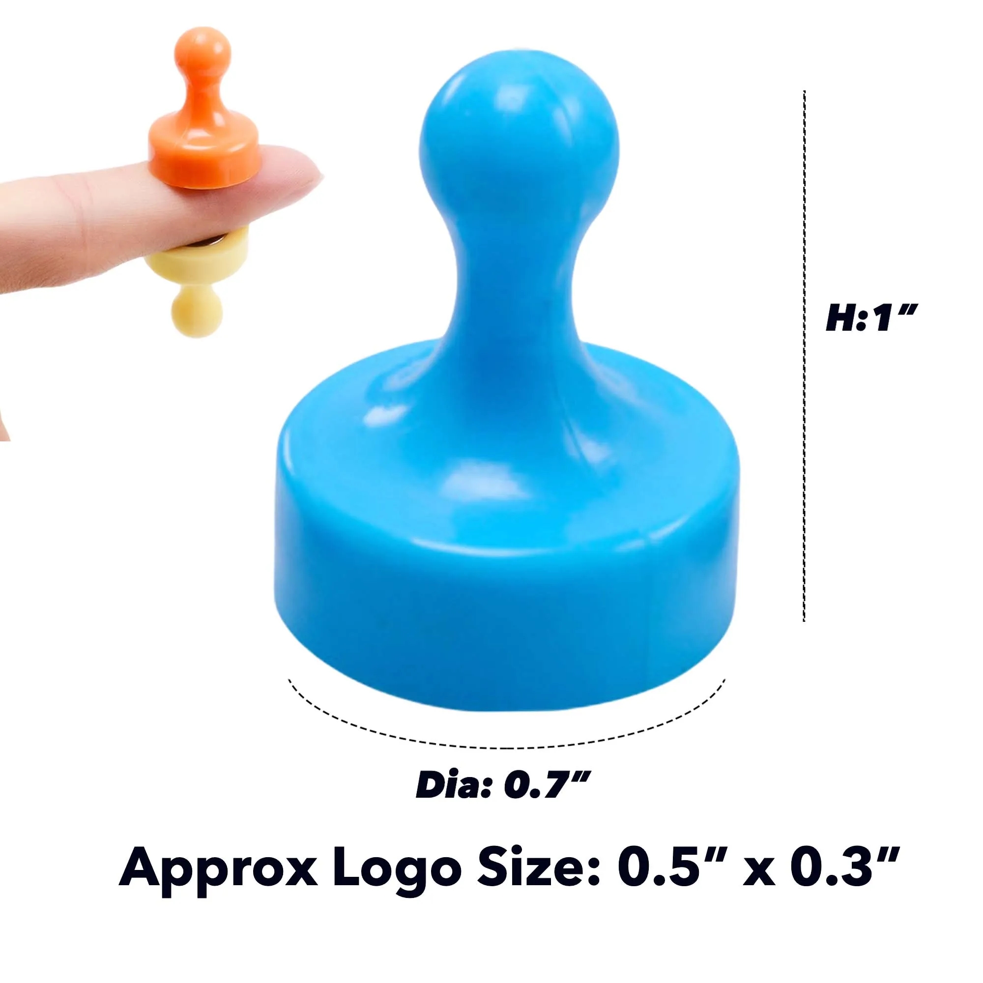 MOQ50 Colorful Push Pin Magnet Clip 4