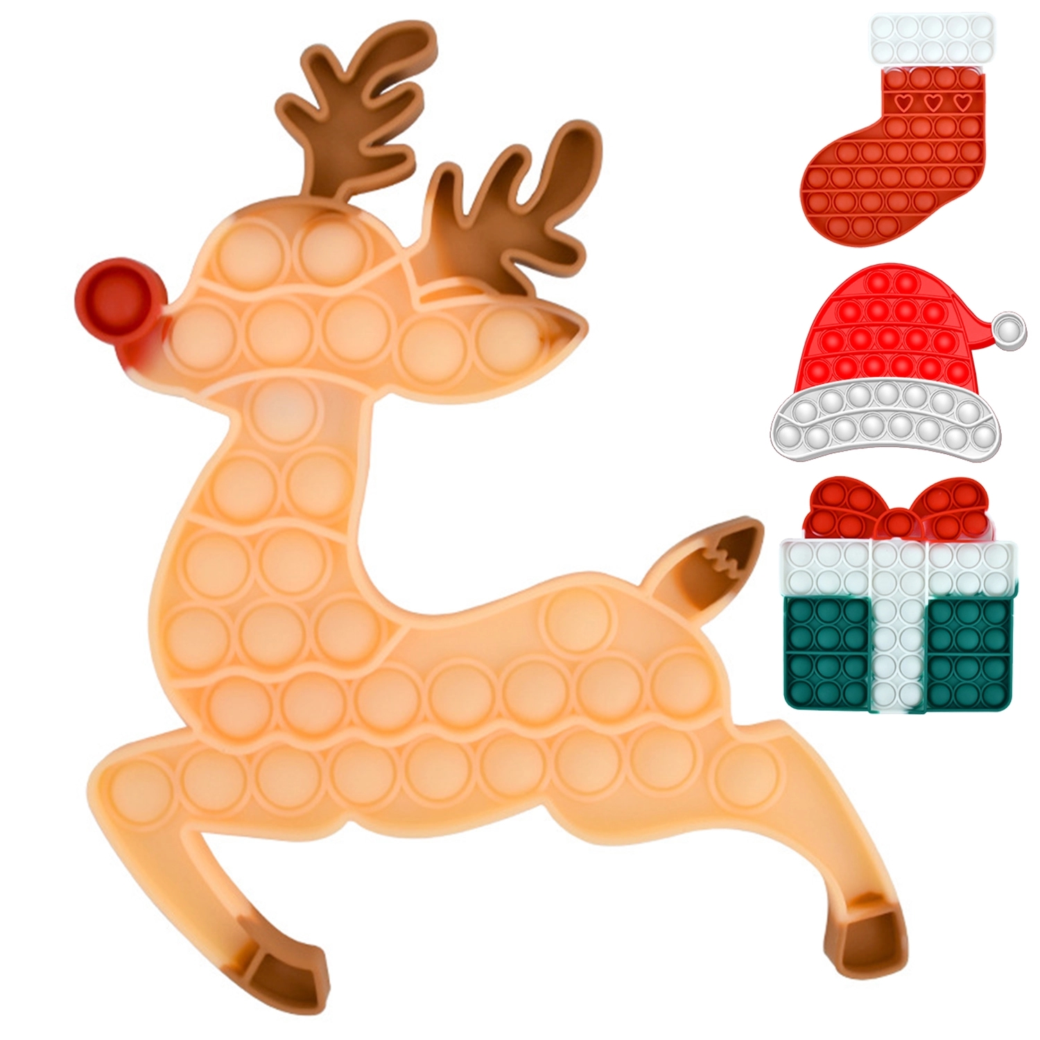 Christmas Pop Bubble Toys Silicone Decompression 2
