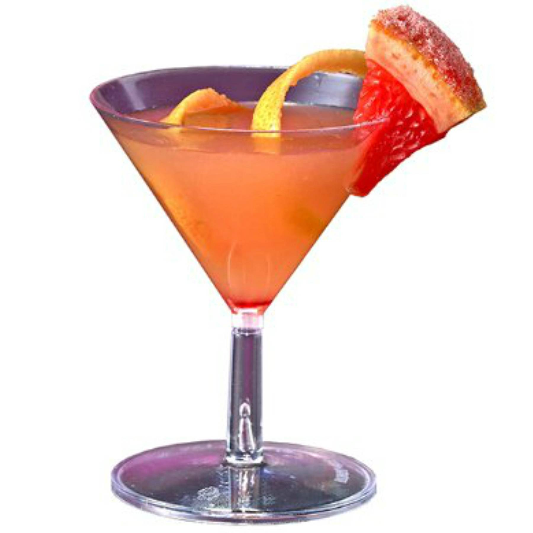 2oz Mini Dessert Cups Plastic Cocktail Glasses 6