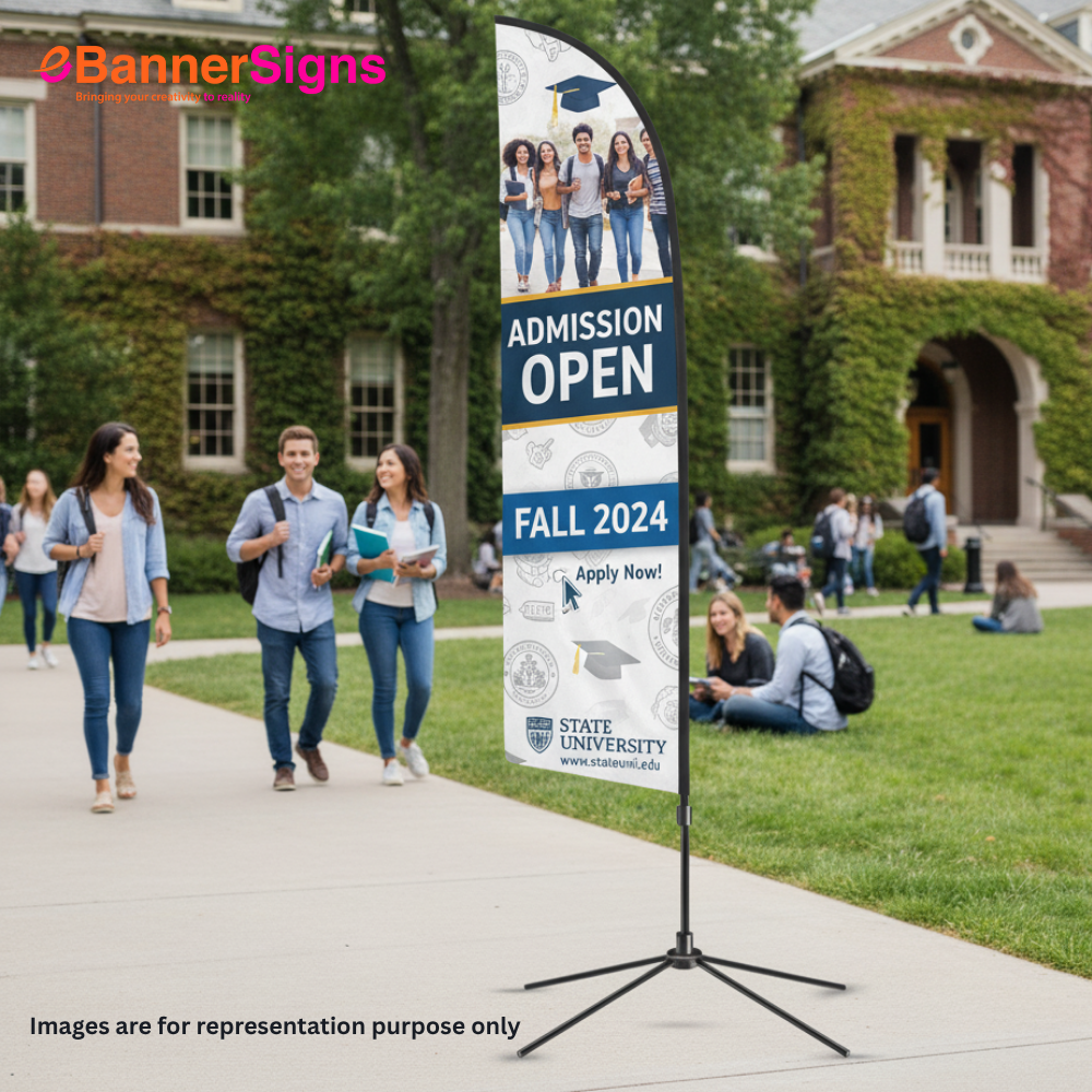 Blade Flag with Cross Base 4