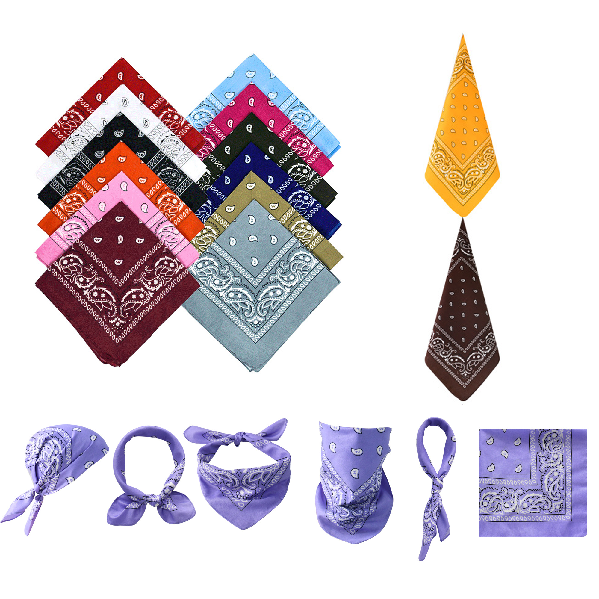 Custom Printed Polyester Handkerchiefs 2