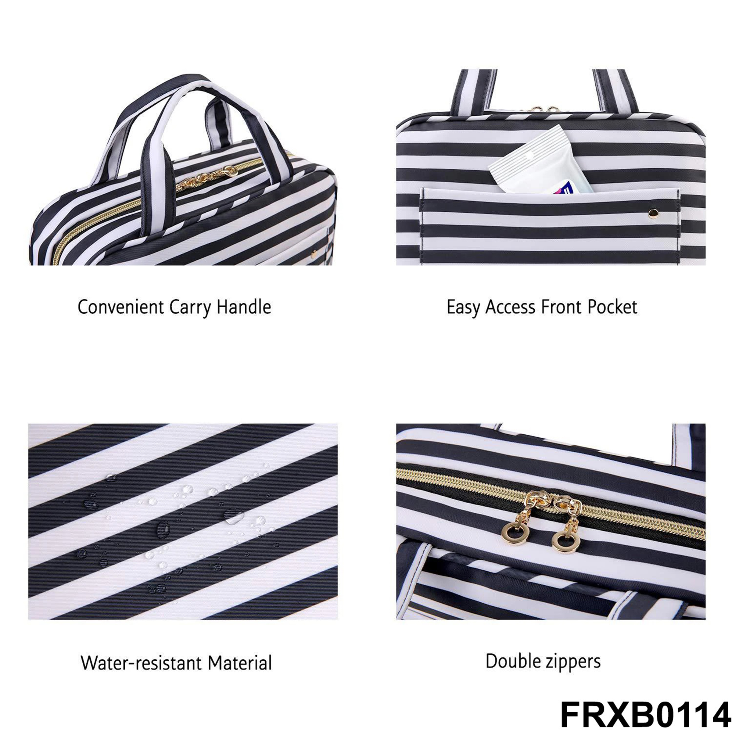 Waterproof Hanging Toiletry Bag with Multiple Compartments 1