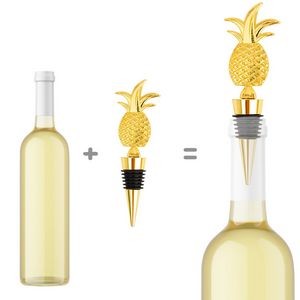Trendy Flat Pineapple Wine Cork Bottle Stopper 7