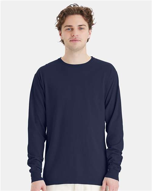 Unisex Garment-Dyed Long Sleeve T-Shirt - GDH200 100