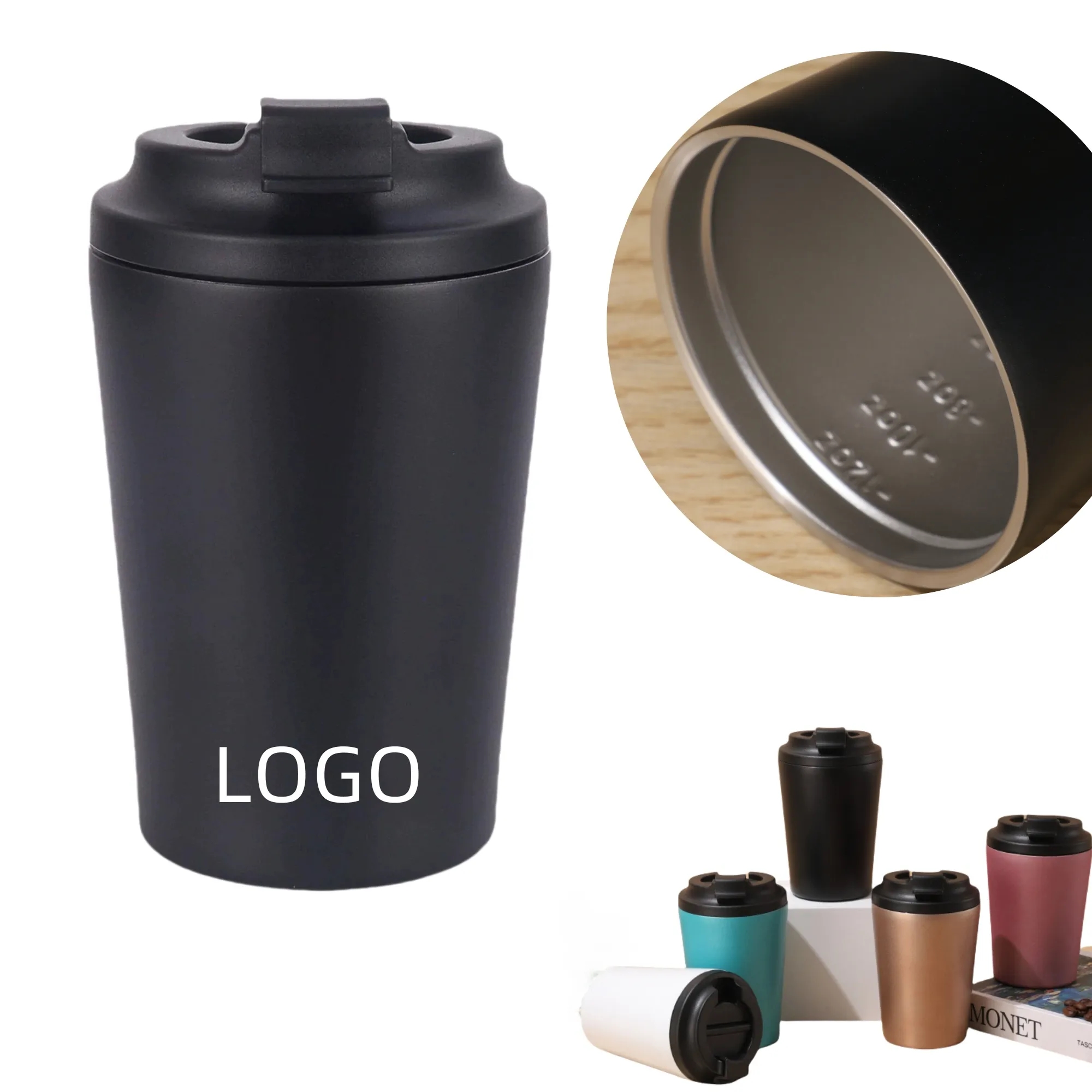 12oz Stainless Steel Thermal Mug Coffee Cup Free Shipping