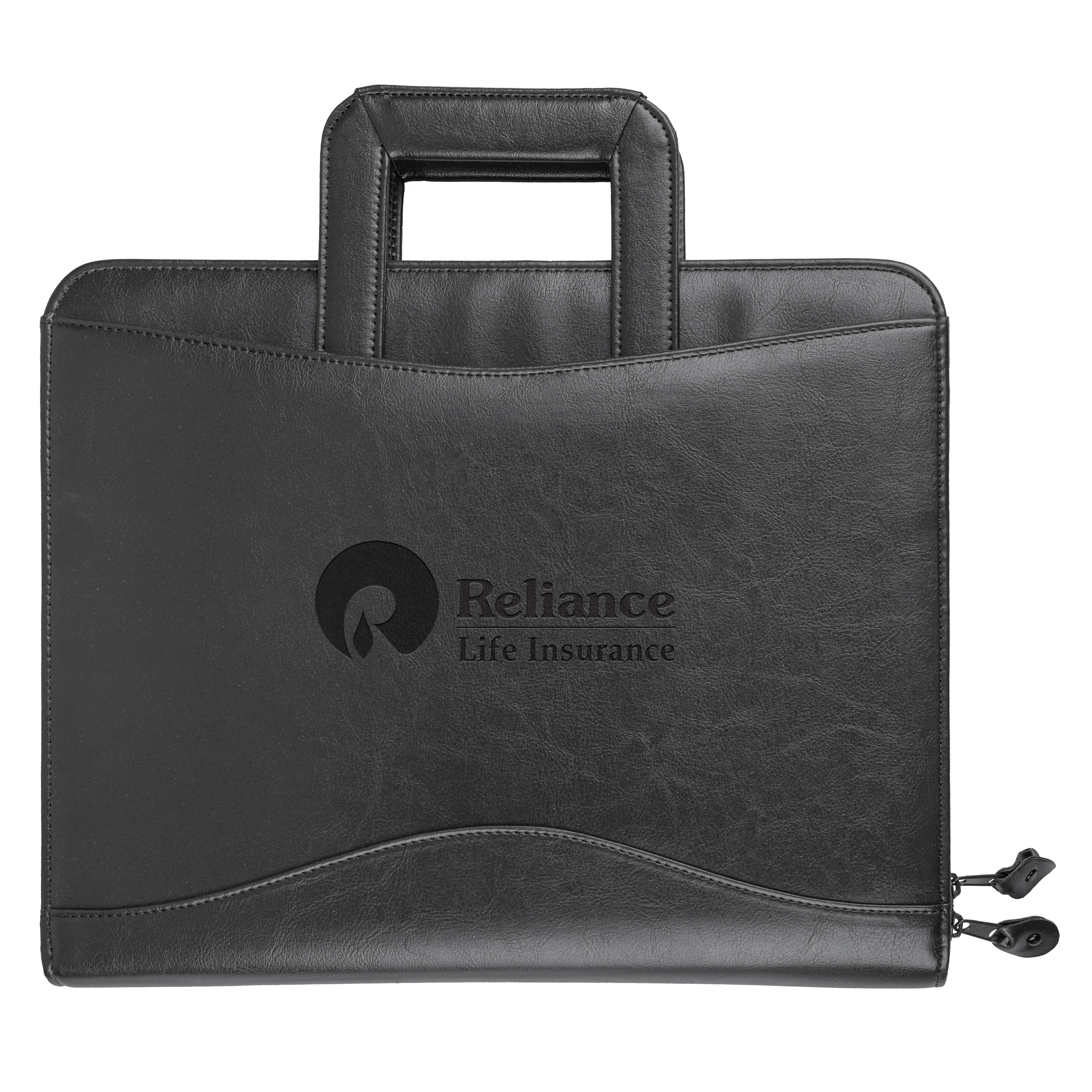 Harvard Binder 3-Ring Zip Portfolio w/Retractable Handles 10