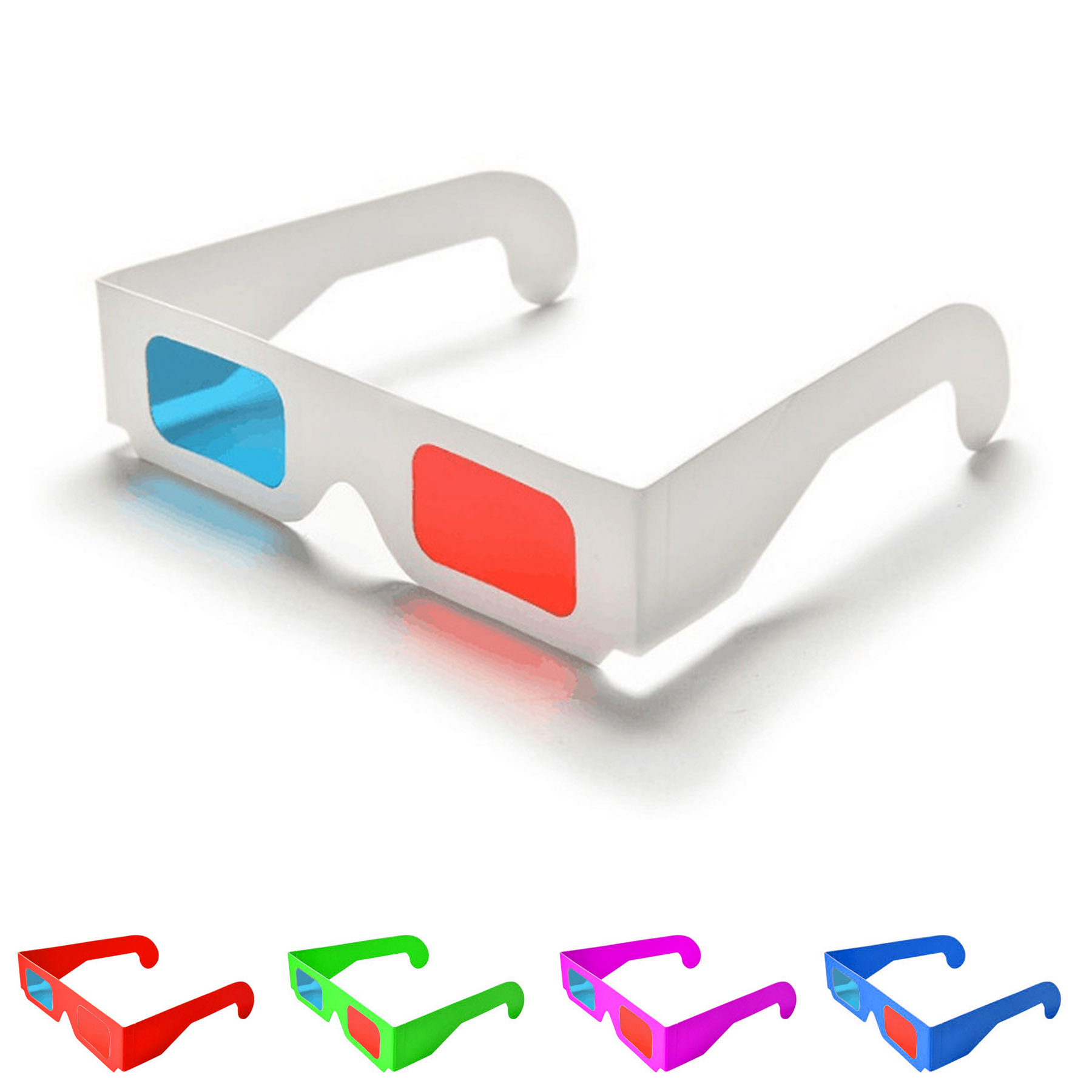 Red Cyan 3D Paper Sunglass 1