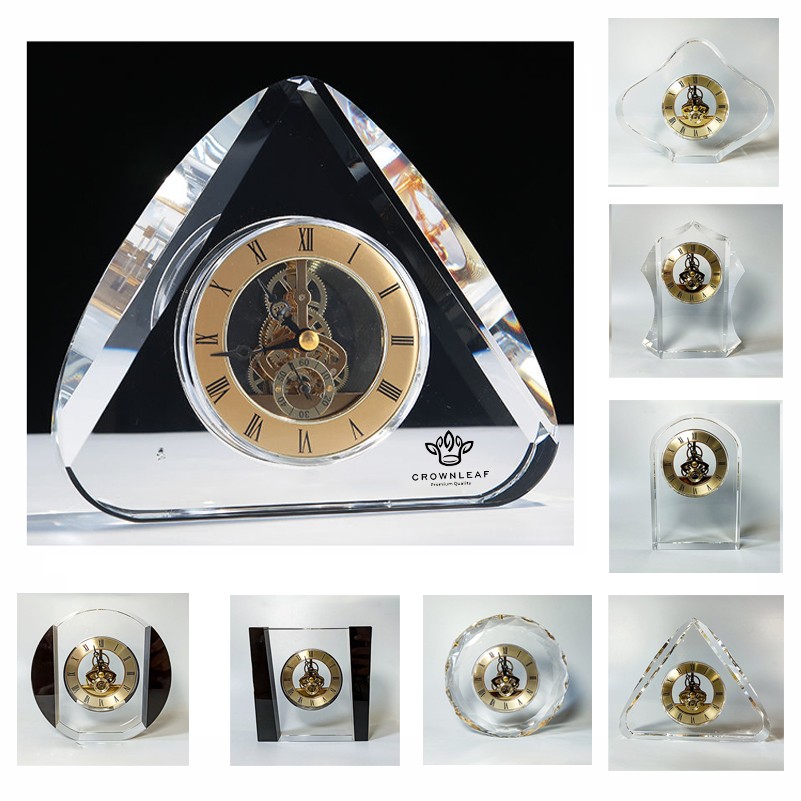 Mantel Desk Shelf Clock Crystal Table Clock Household 4
