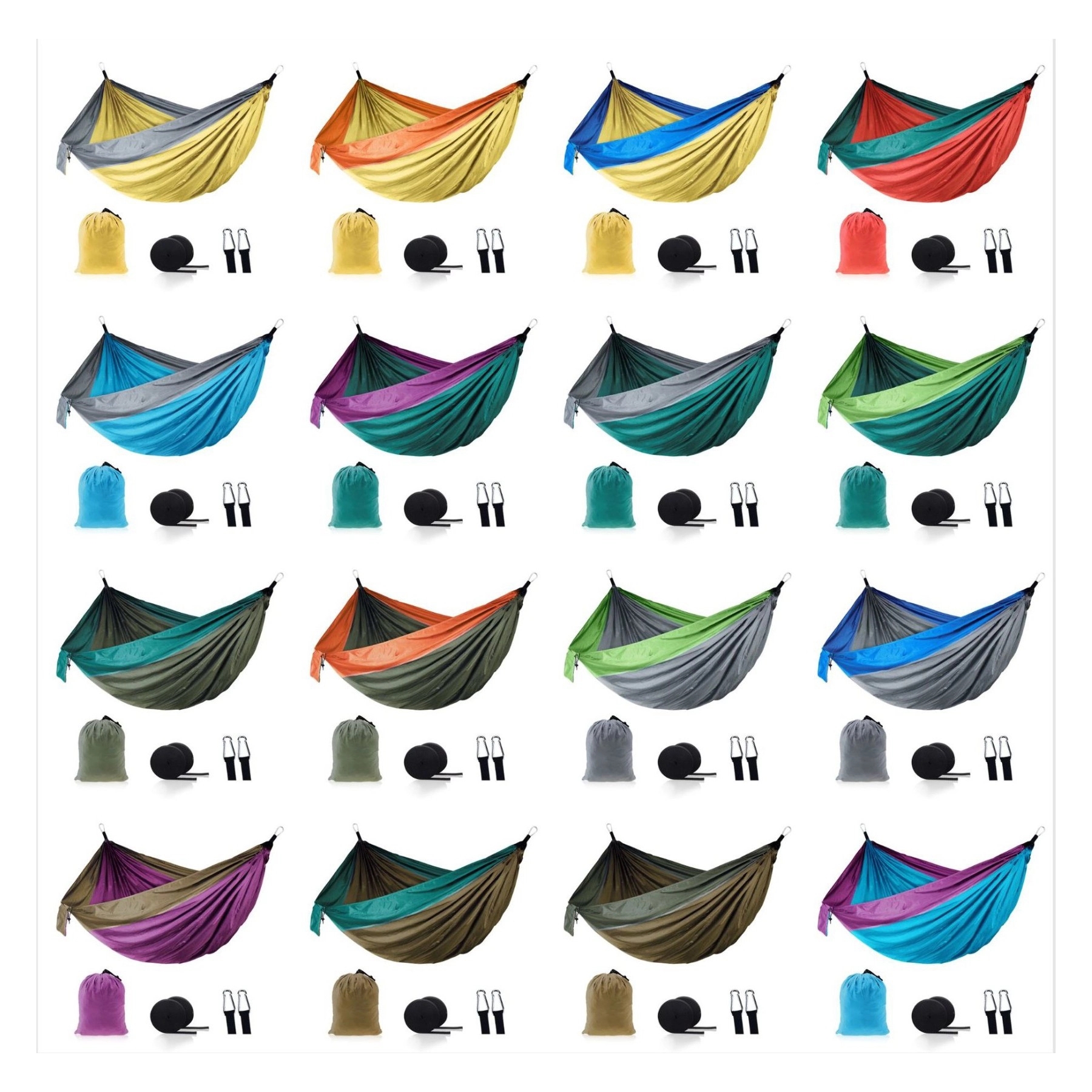 Outdoor Portable Lightweight Nylon Swing Bed Hammock 4