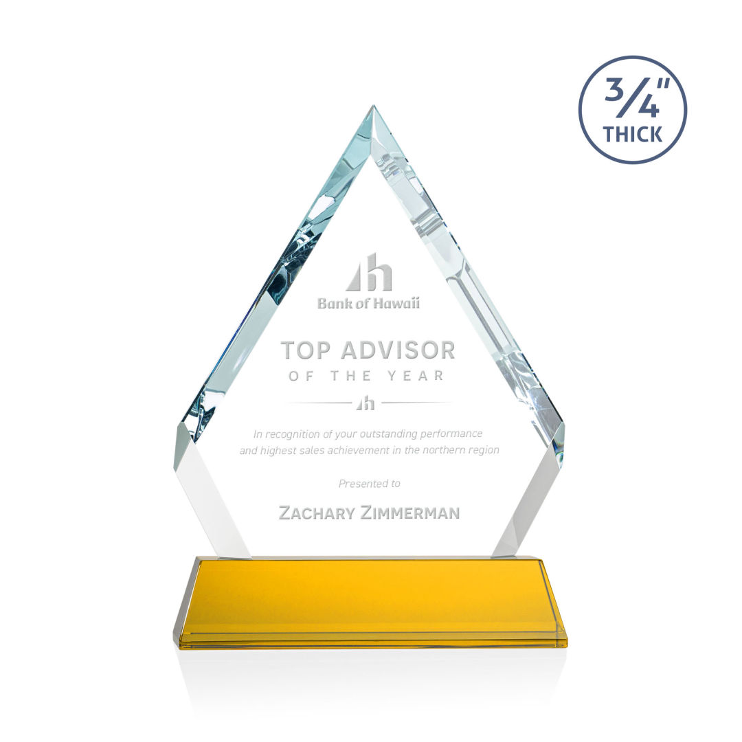 Apex Award on Newhaven Base - Amber 5