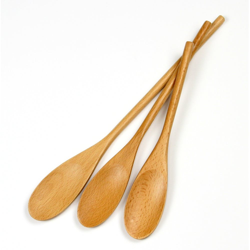 Solid Wooden Spoon Sets - 3 Pieces 10" - 14" 2