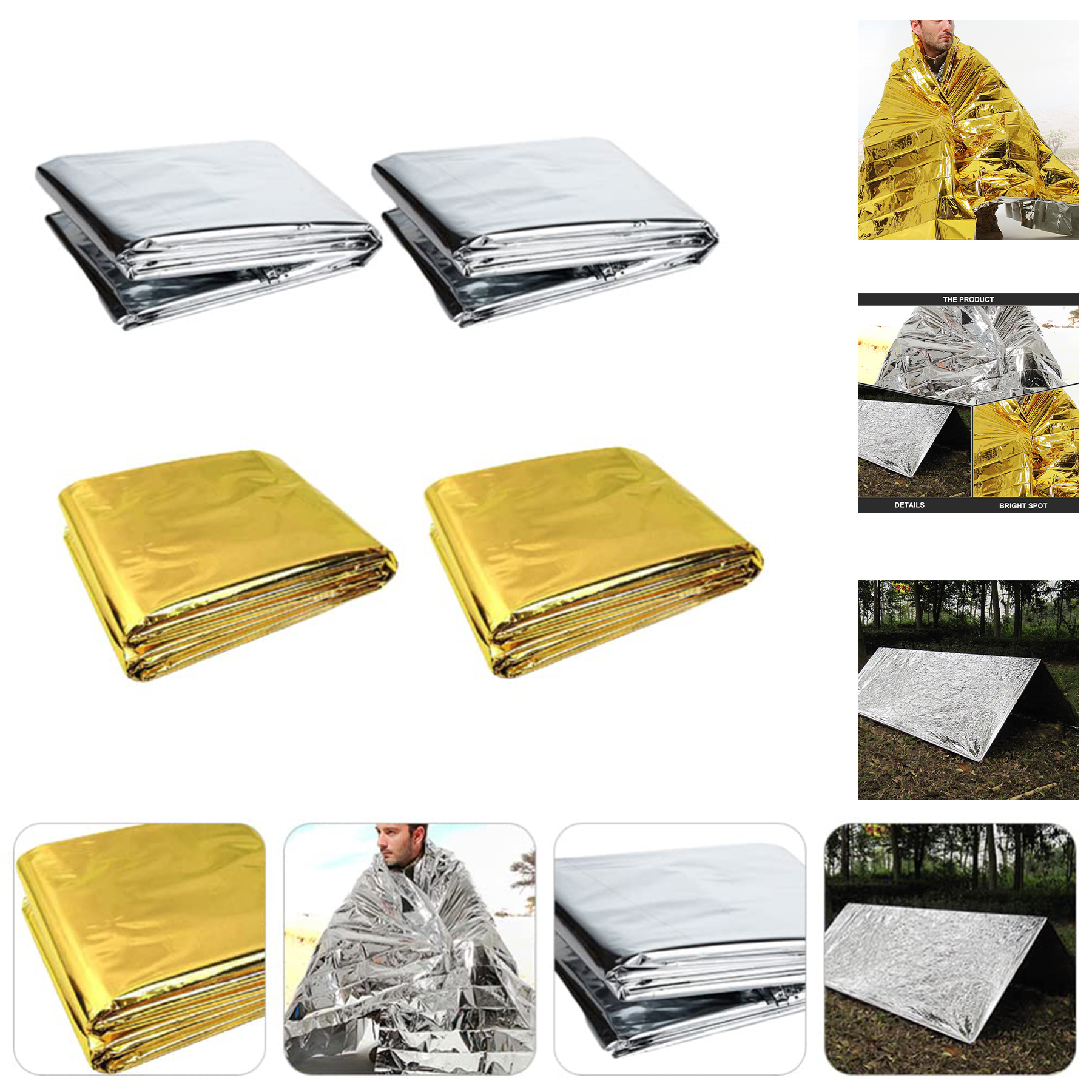 4 pcs Camping Tent Outdoor Blanket 2