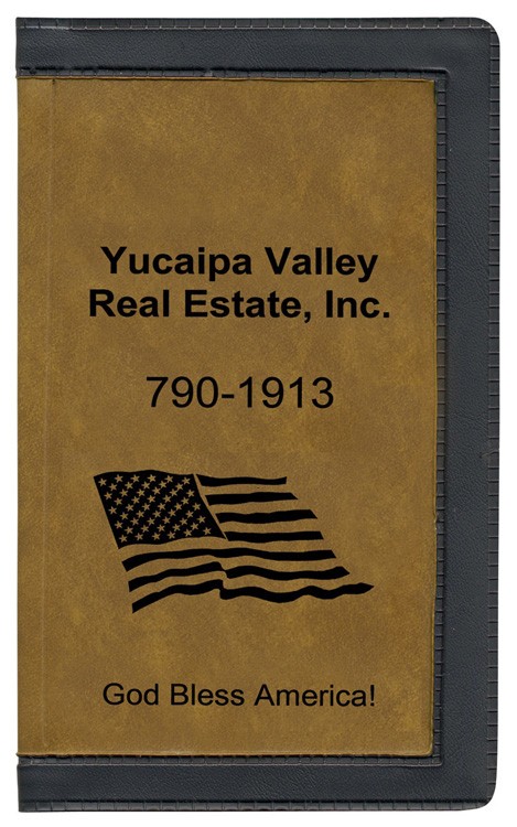 2 Tone Vinyl Cover Weekly Planner / 2 Color Insert w/ Map 2