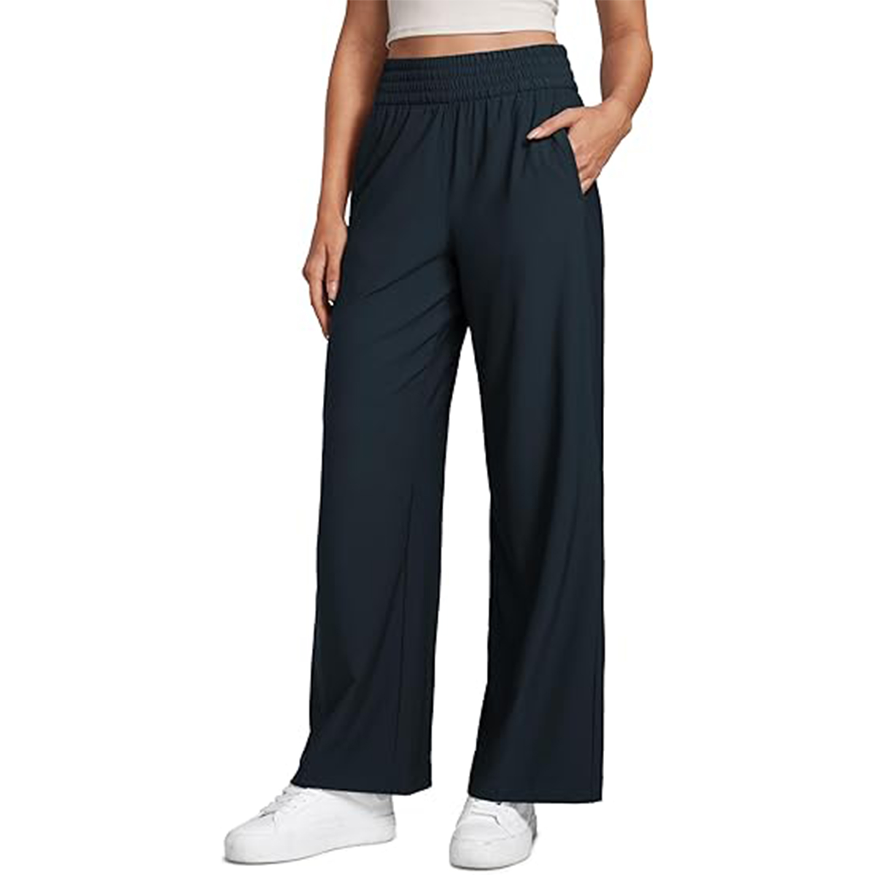Lightweight Drapey Wide Leg Pants 4
