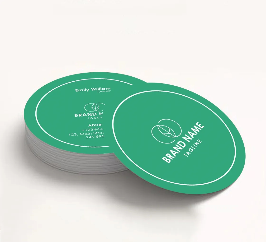 Circle Business Cards (2.5" Dia) 3
