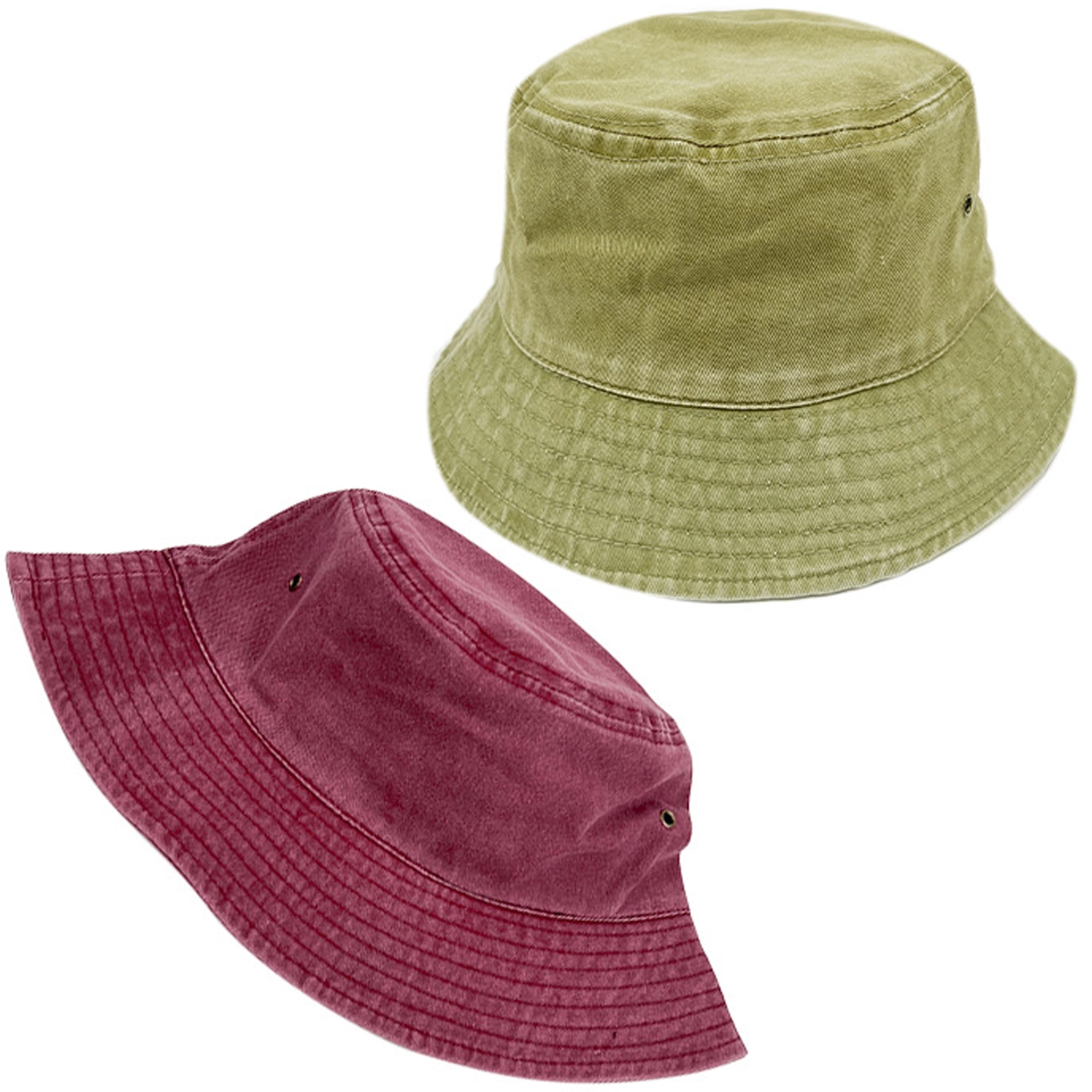 Denim Washed Cotton Bucket Hat 3