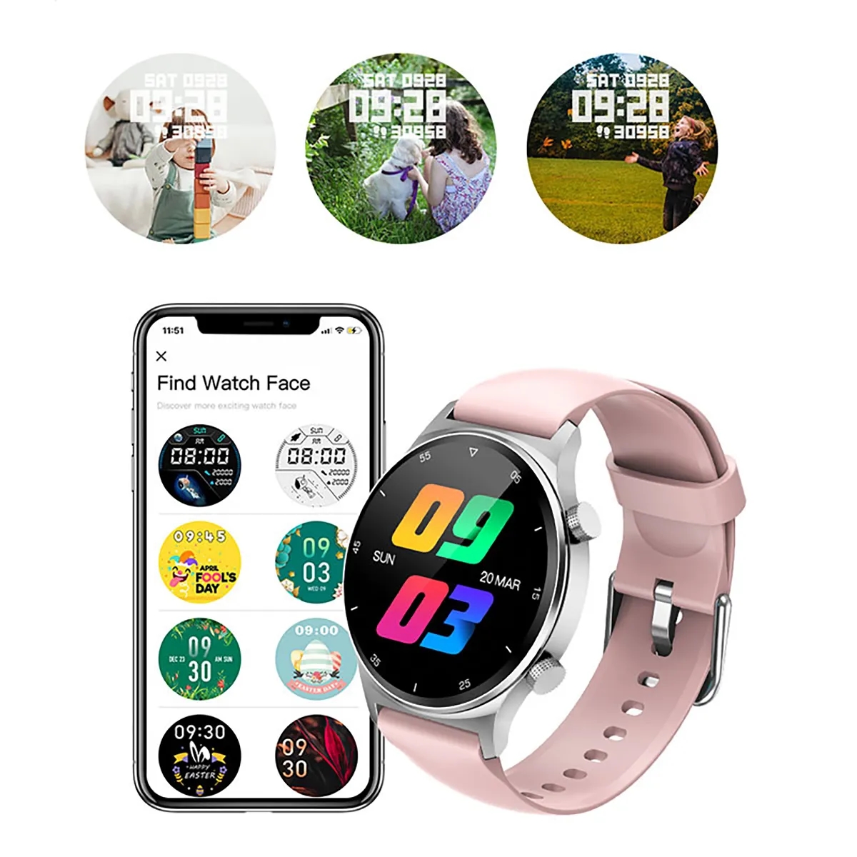 Waterproof Smartwatch Fitness Tracker Watch 3